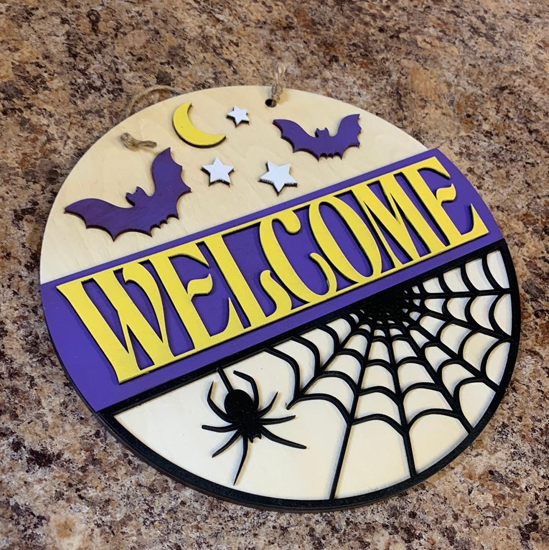 Welcome Halloween Sign - Northern Heart Designs