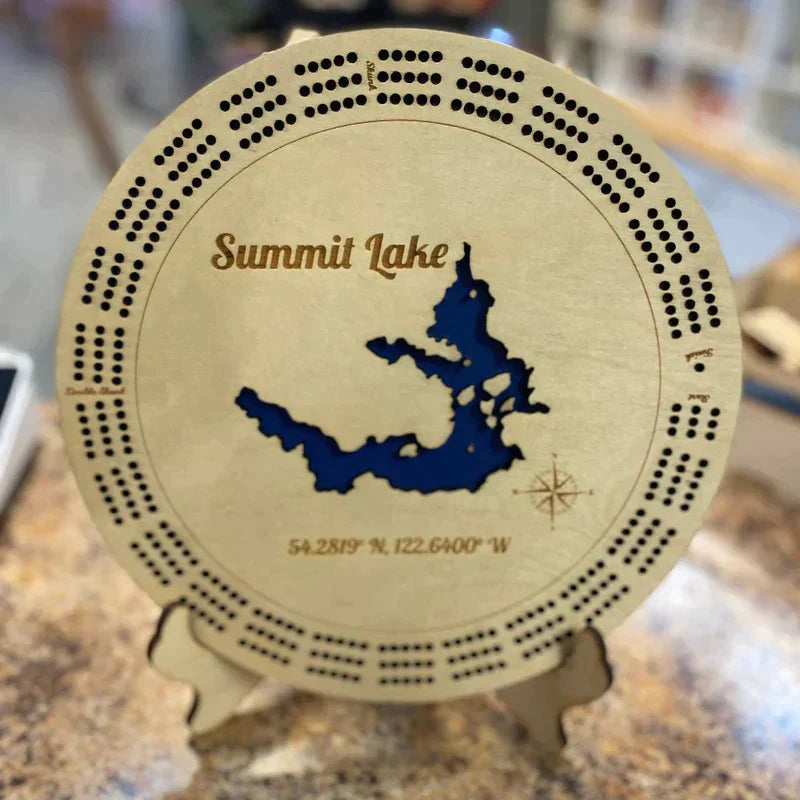 Commemorate Your Favorite Fishing Spots with Northern Hart Designs' Custom Lake Map Crib Boards - Northern Hart Designs