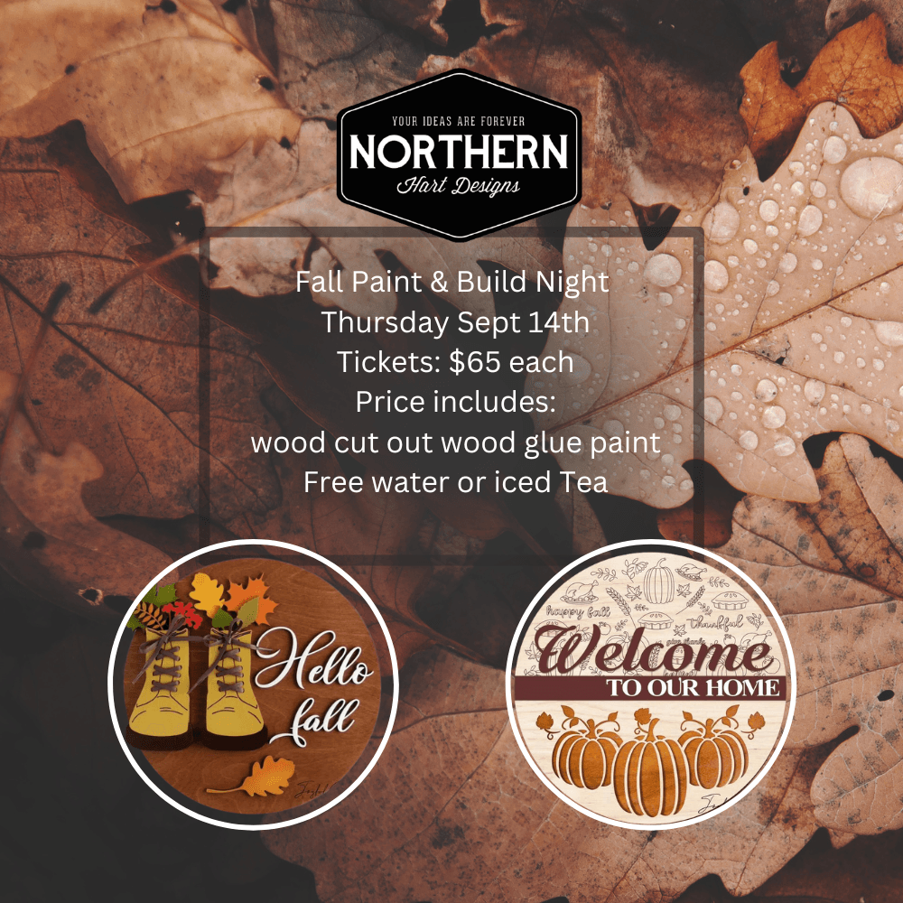 Fall Paint night - Northern Hart Designs