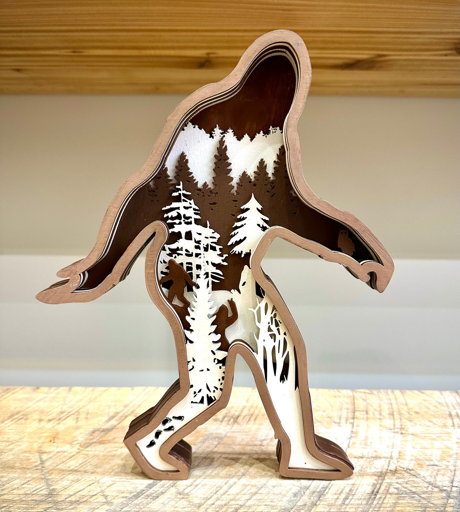 Sasquatch Multilayer Decor