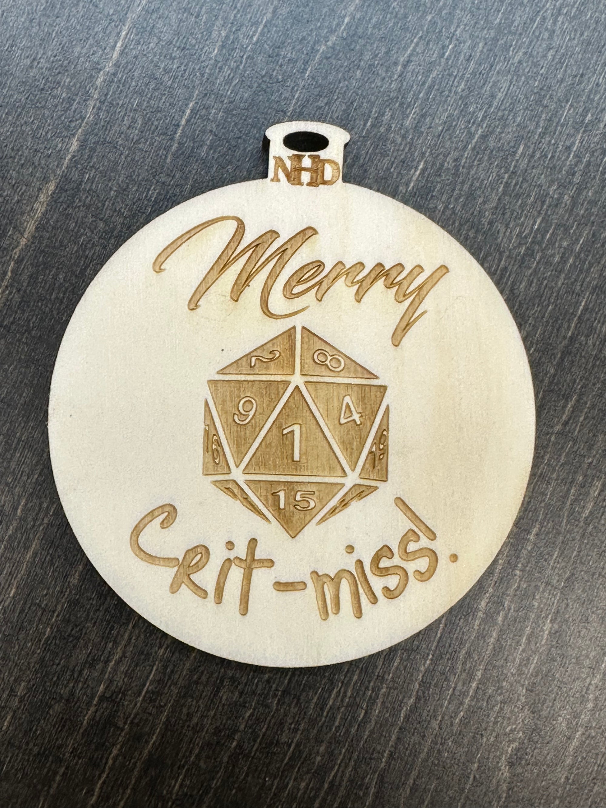 Christmas DND Ornament