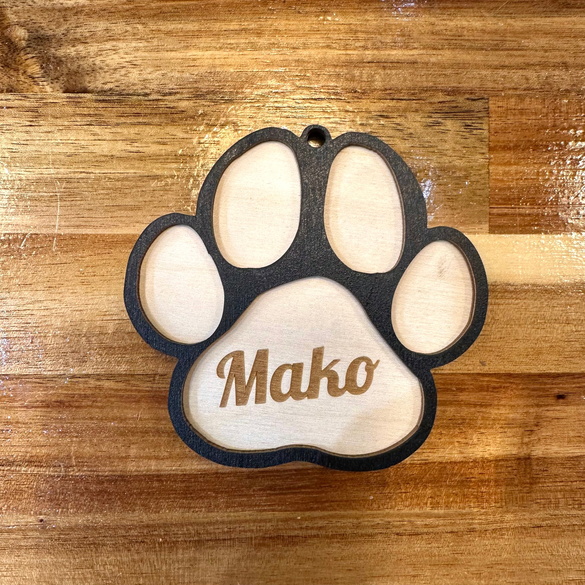 Paw Print Ornament