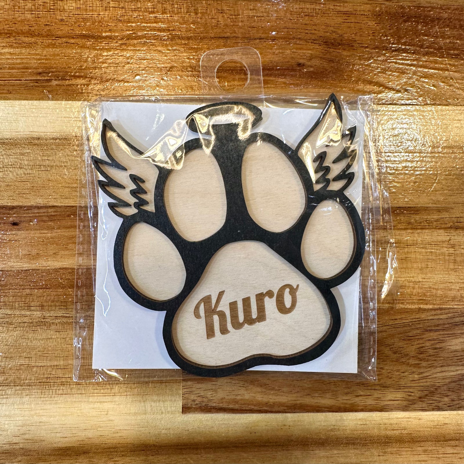 Angel Paw Print Ornament