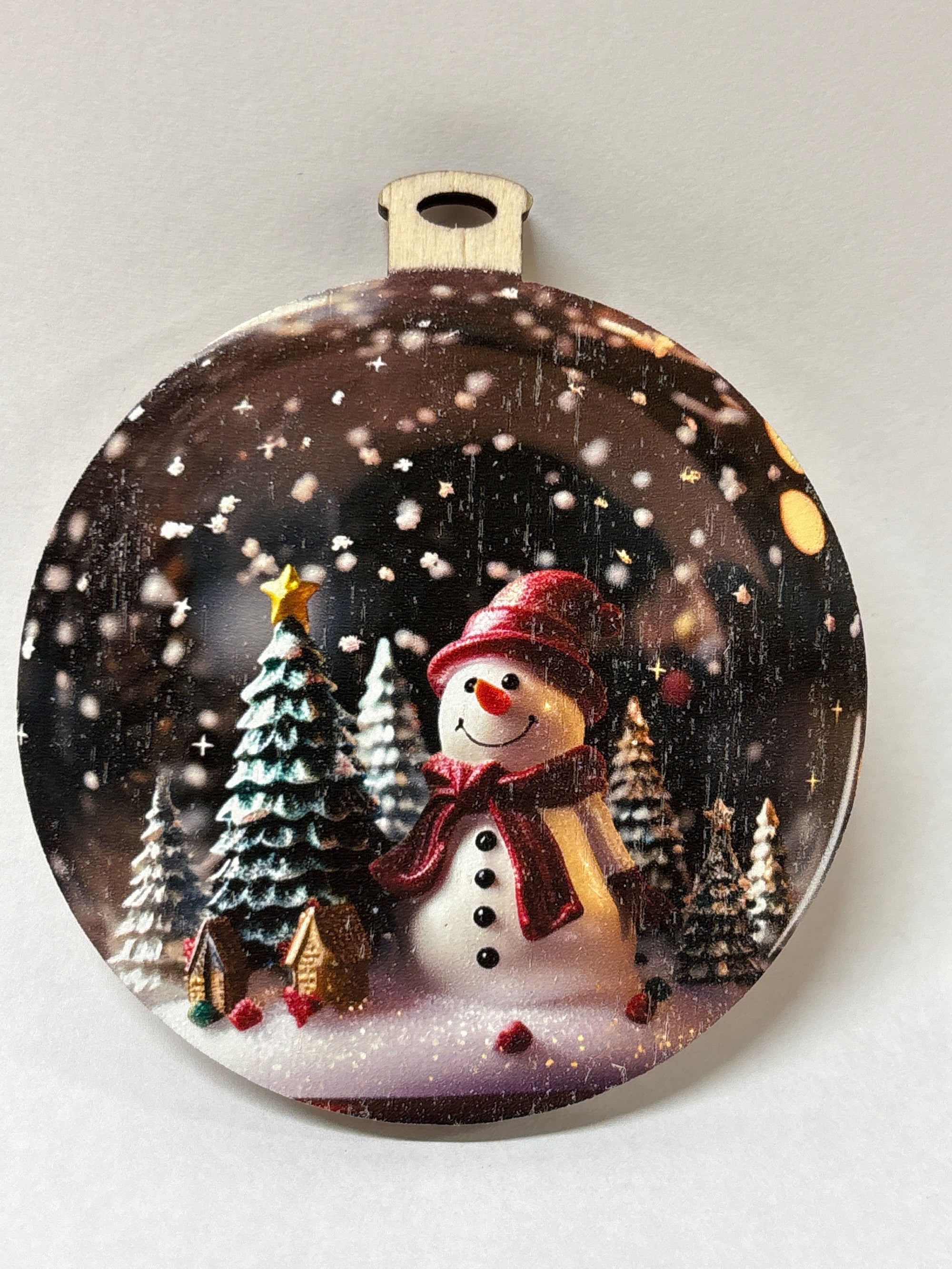 Snowman with Red Hat SG Ornament