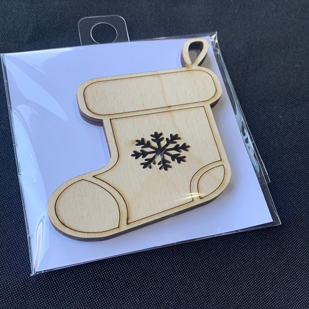 Stocking with Snowflake