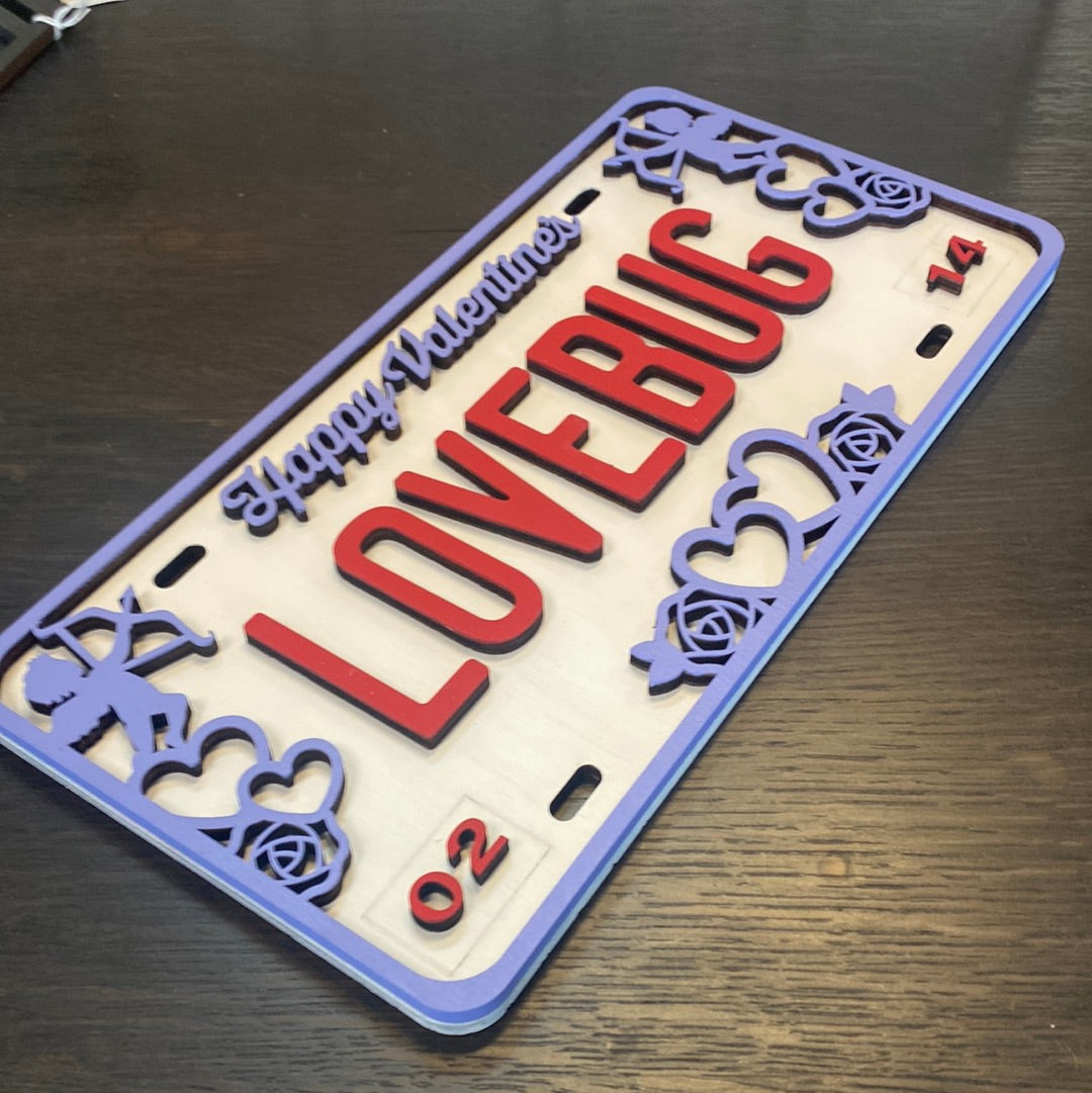 Love Bug License Plate