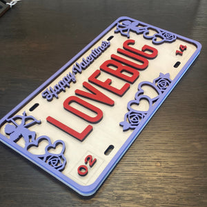 love bug license plate