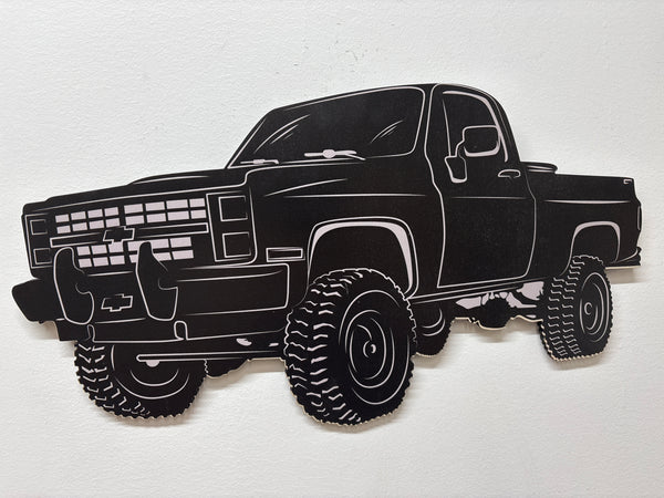 Square Body Truck Laser Engraved Sign | Custom - Northern Hart Designs