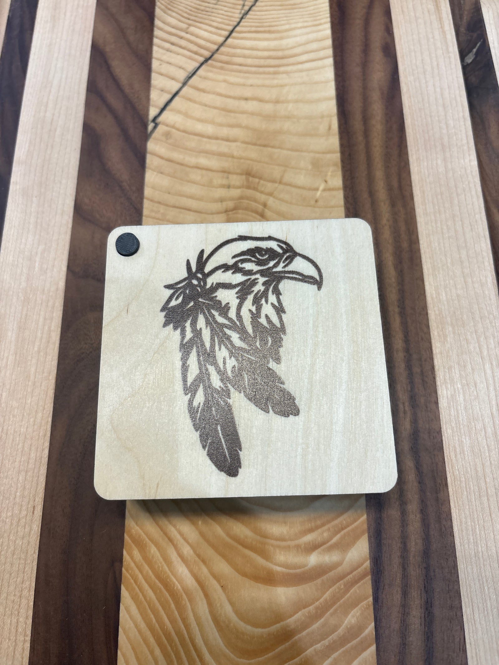 Eagle with Feathers Coaster Set