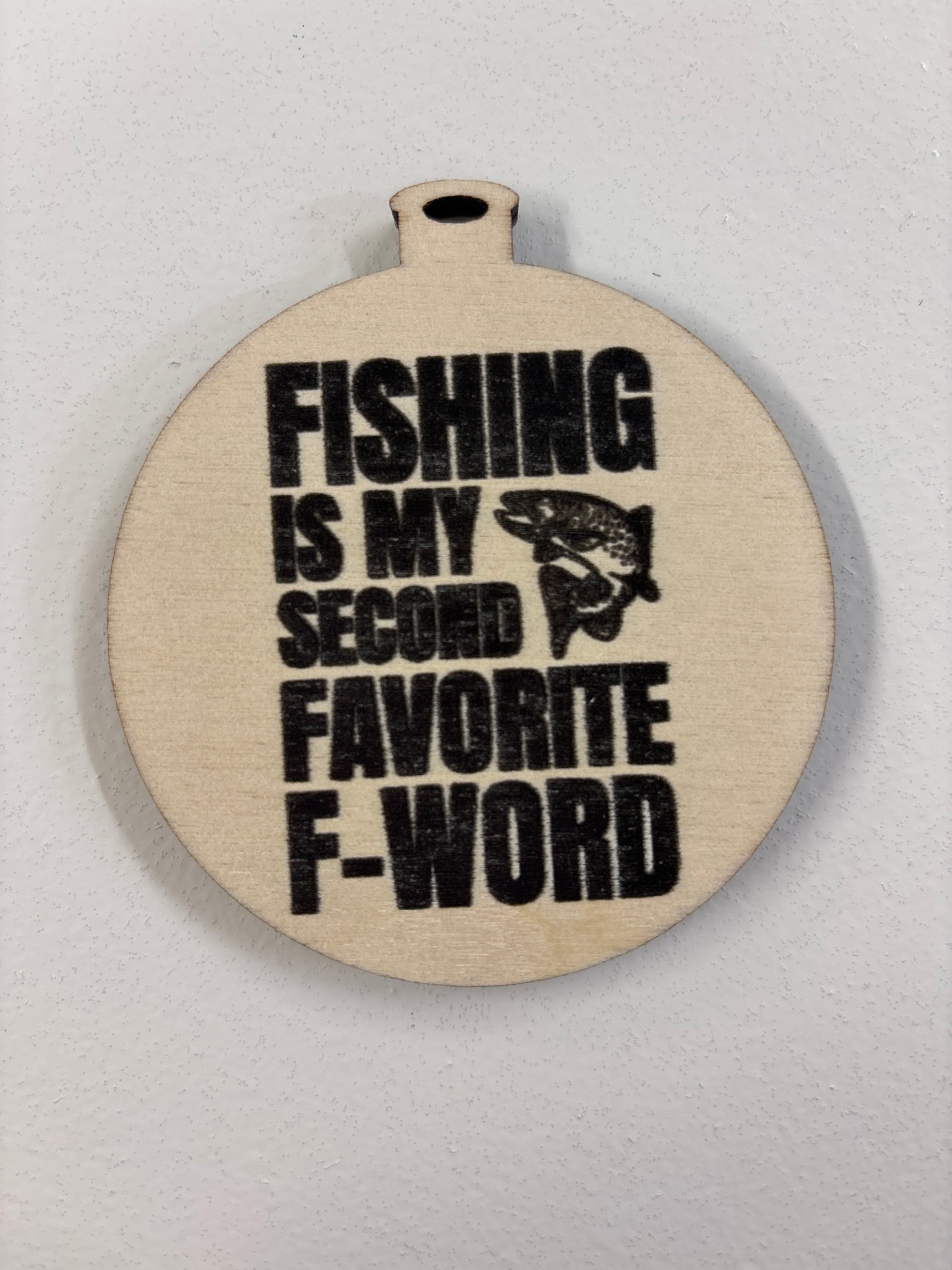 F is for Fishing Ornament