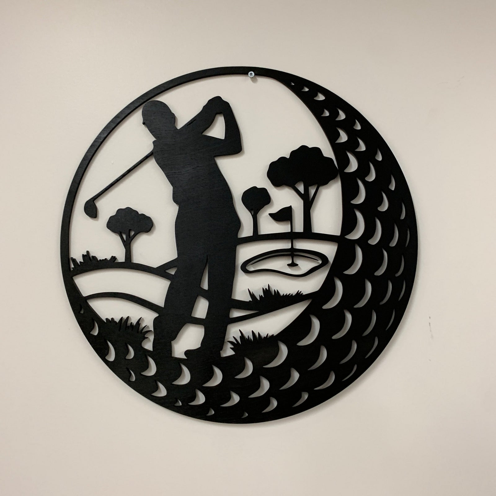 Golf Swing Scene Decor