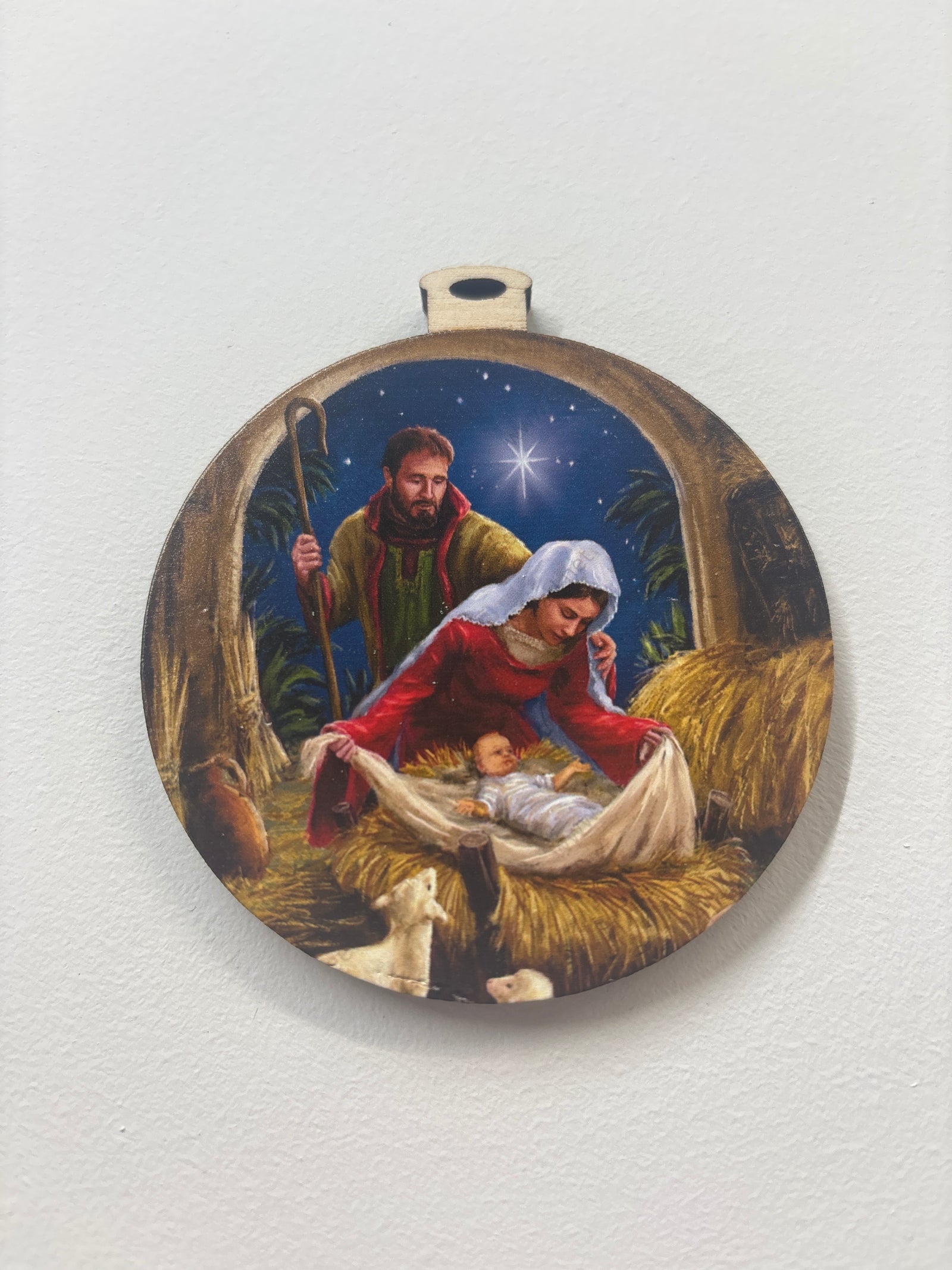 Nativity Manger Ornament