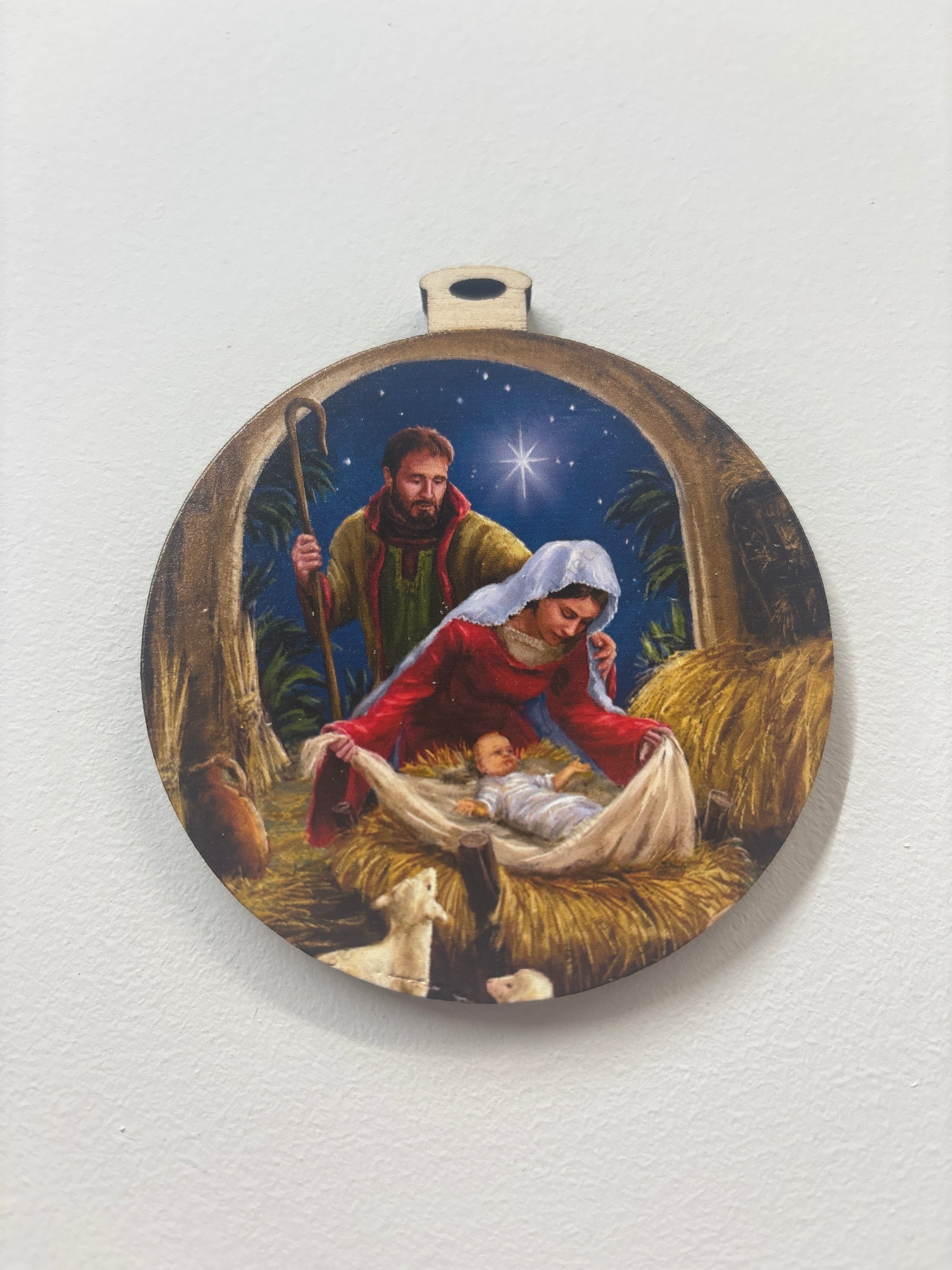 Nativity Manger Ornament