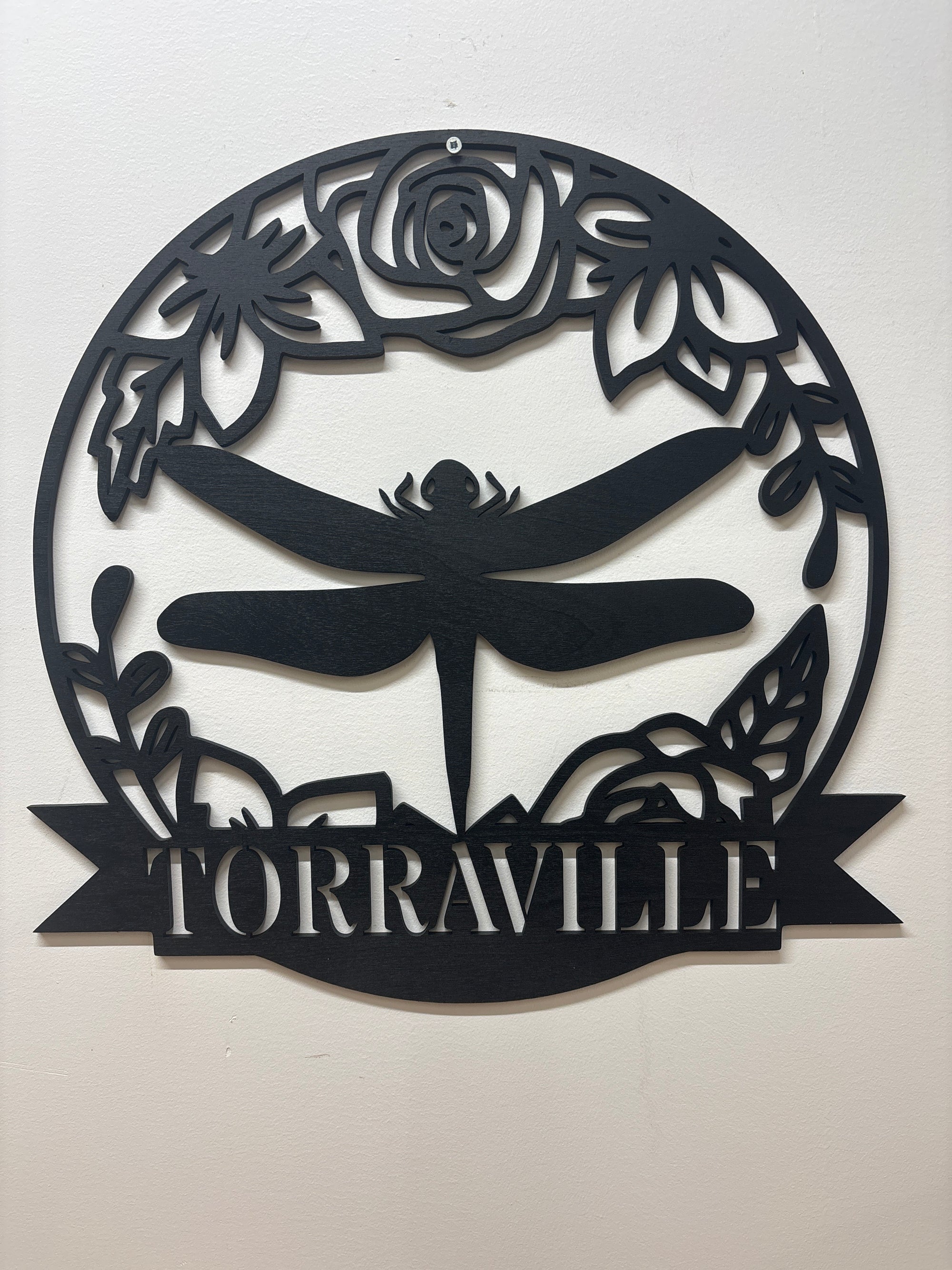 Personalized Dragonfly Sign