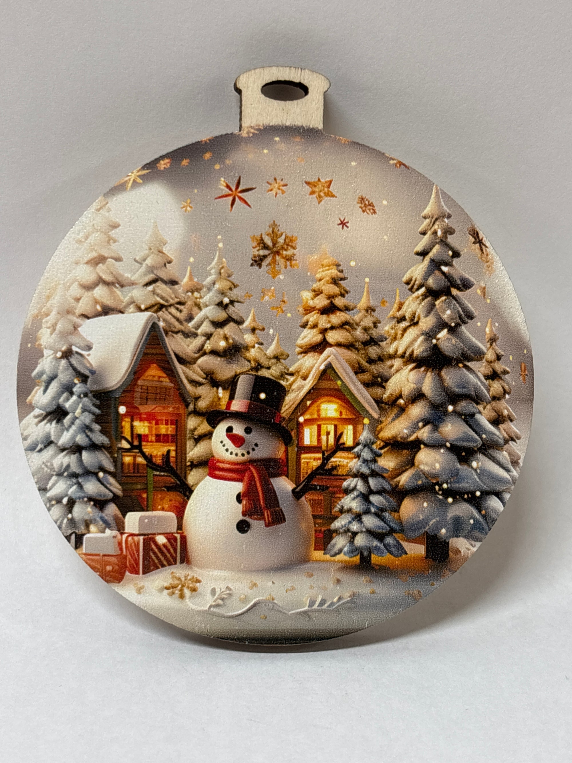 Frosty with Black Hat Ornament