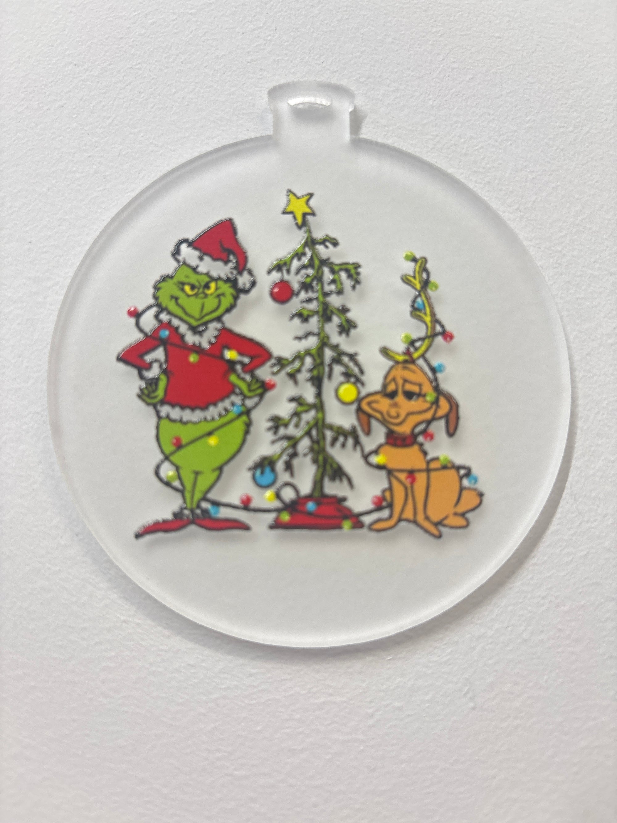 Grinch with Max Ornament