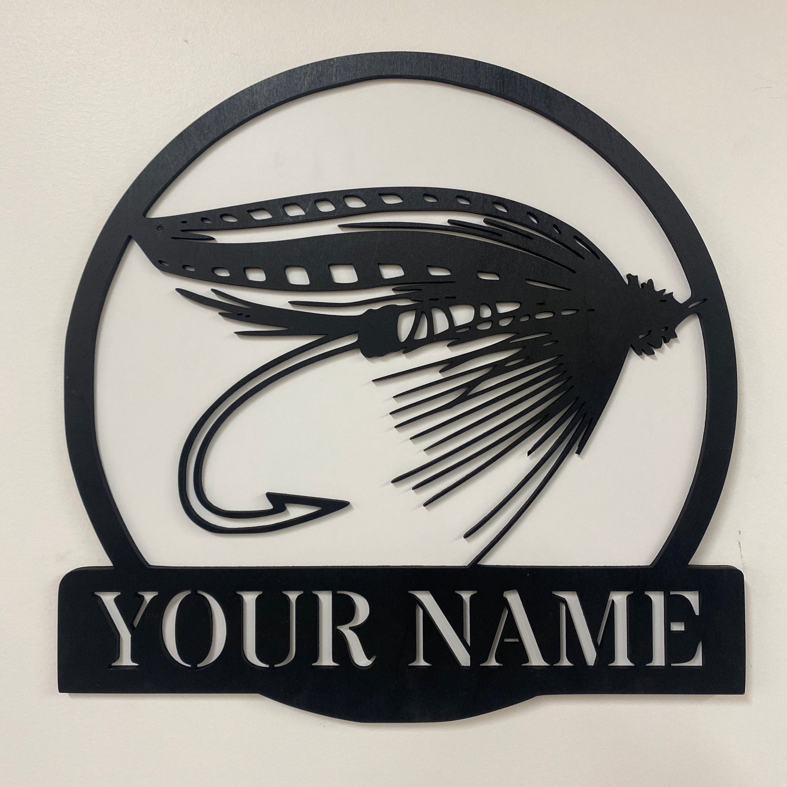 Fly Fishing Name Sign