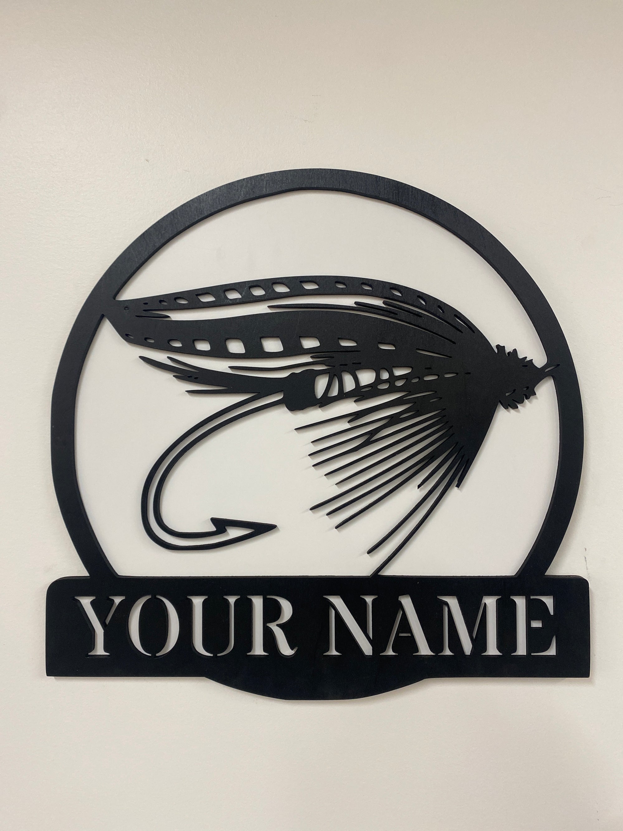 Fly Fishing Name Sign