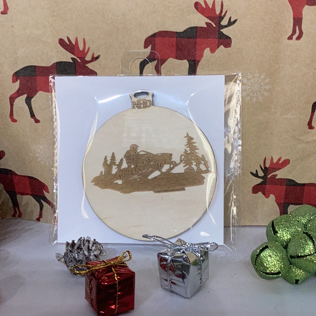 Snowmobile Ornament