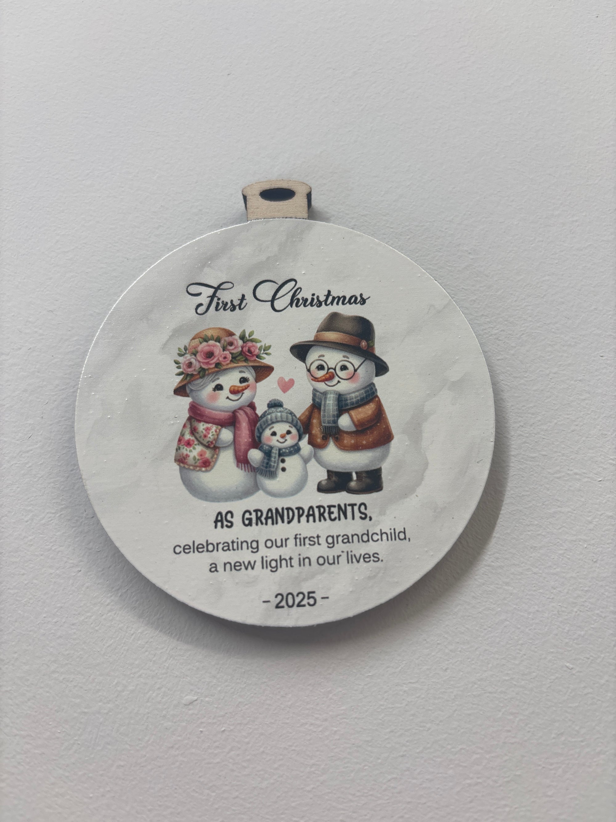 Grandparents First Christmas Ornament