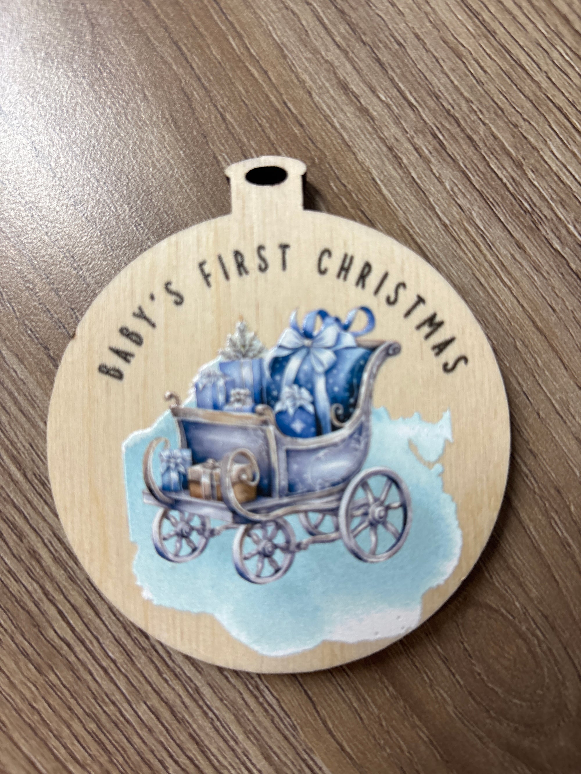 Baby's First Christmas Sleigh Ornament