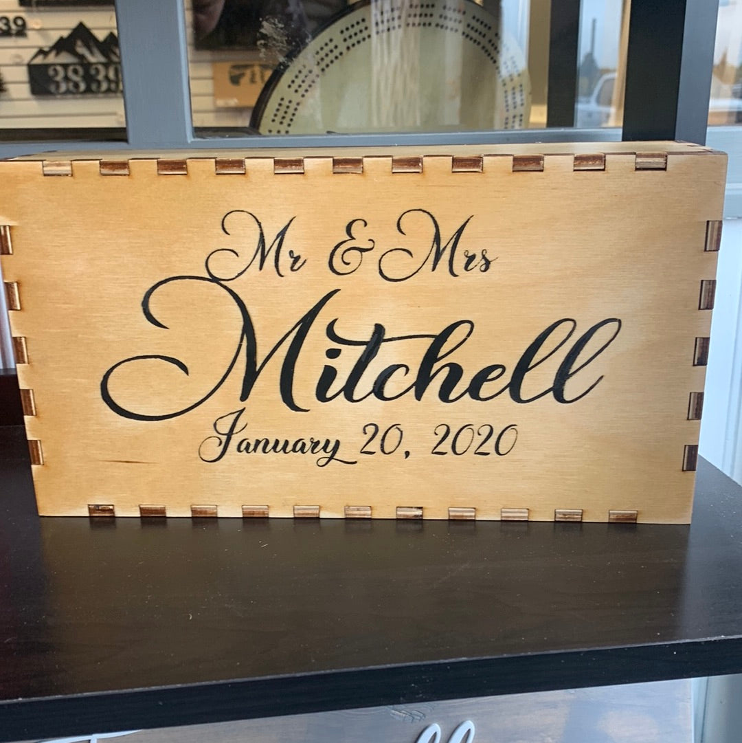 Wedding Keepsake Box