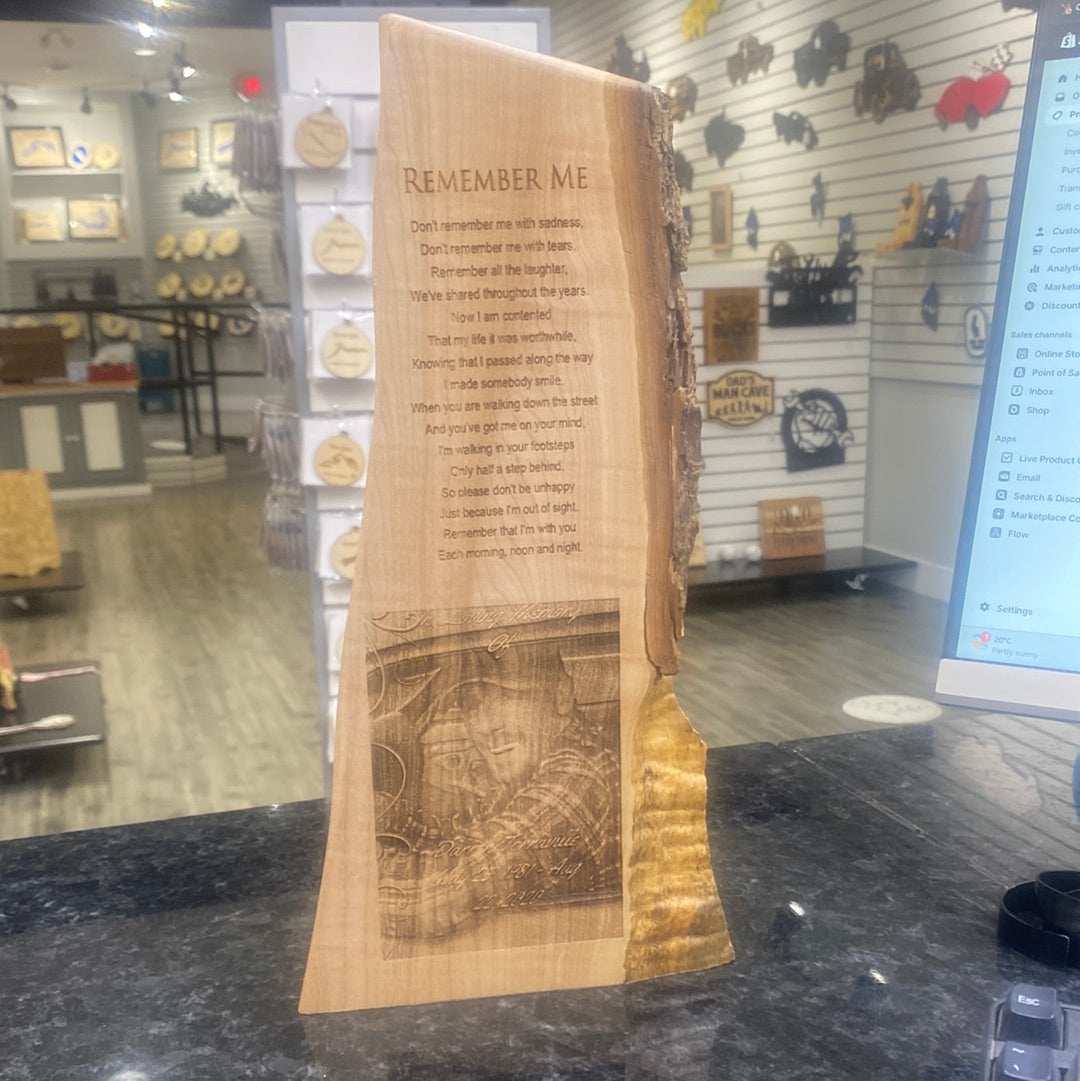 Live Edge Wood Plaque