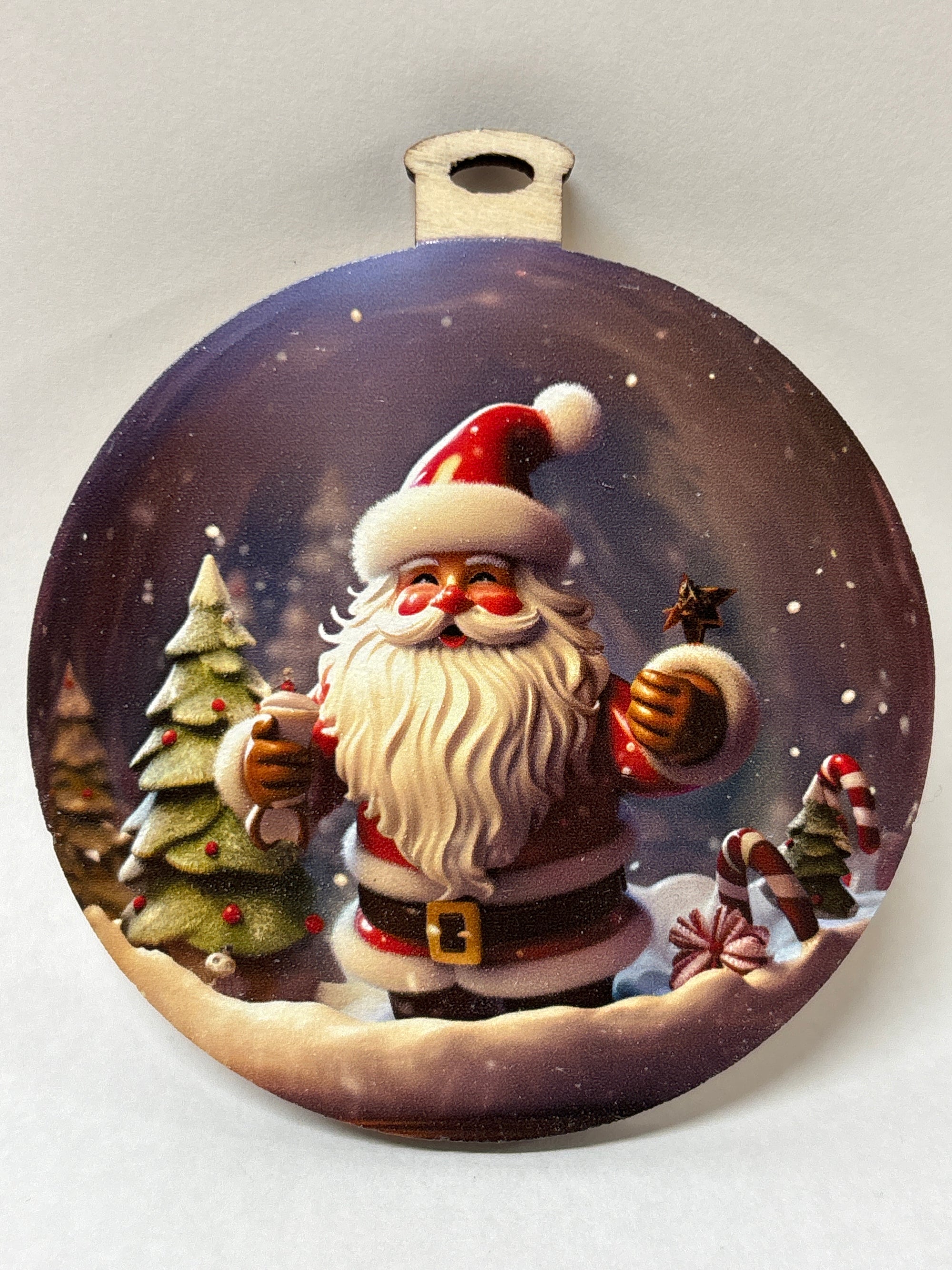 Santa Smiling SG Ornament