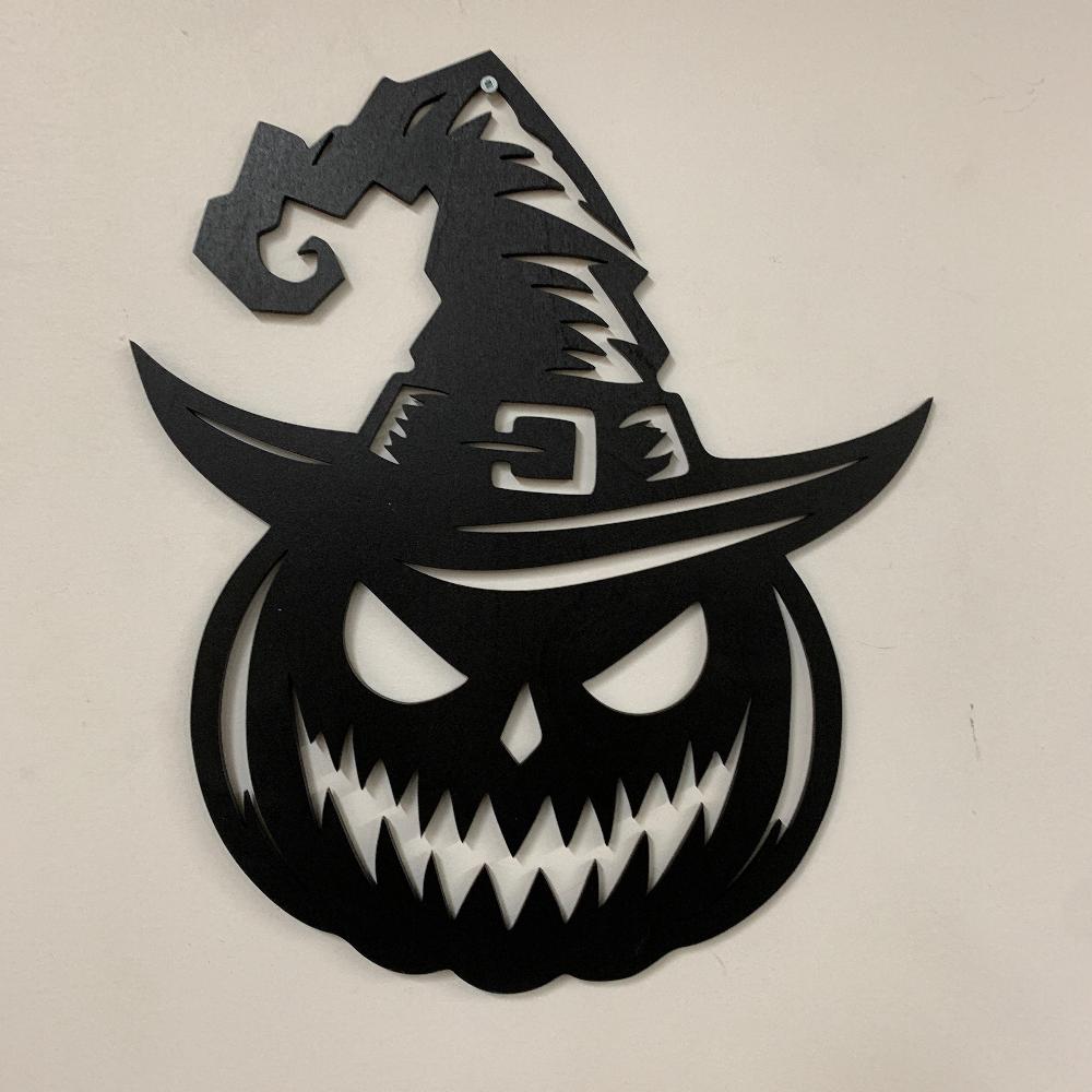 Creepy Pumpkin with Hat