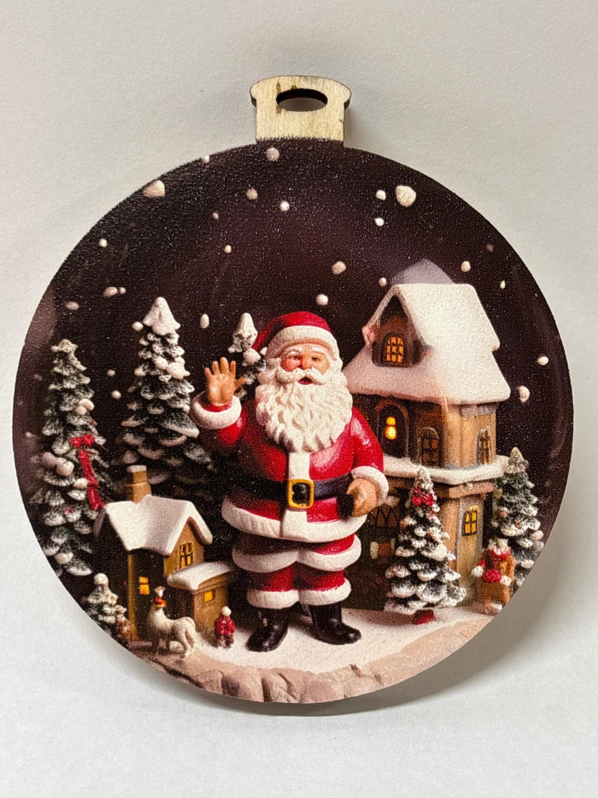 Waving Santa SG Ornament