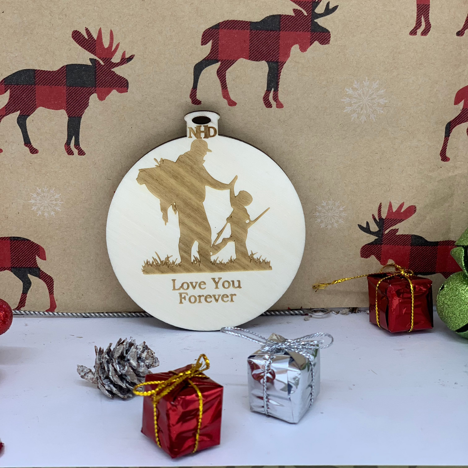 Hunting Dad And Son Ornament