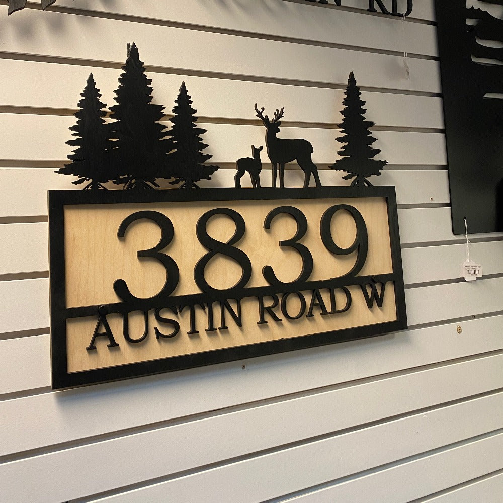 Nature View Address Sign