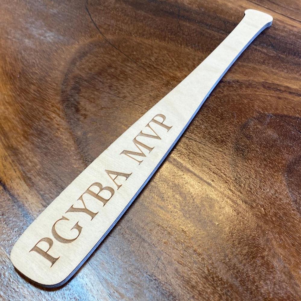 Baseball bat Trophy - Northern Heart Designs