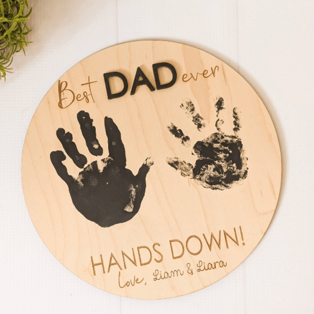 Best Dad Ever Hands Down - Northern Heart Designs