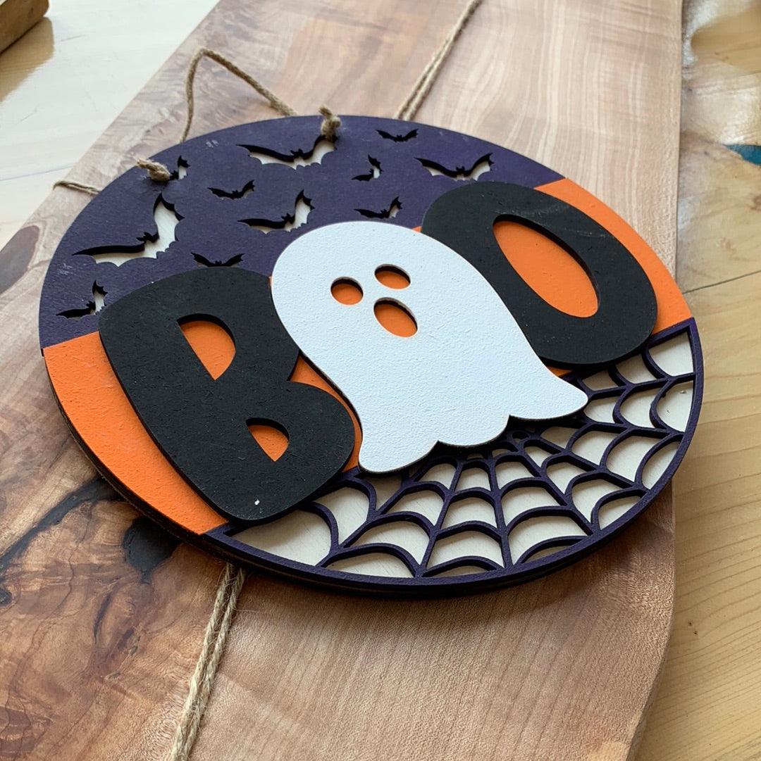 “Boo” Halloween decor - Northern Heart Designs