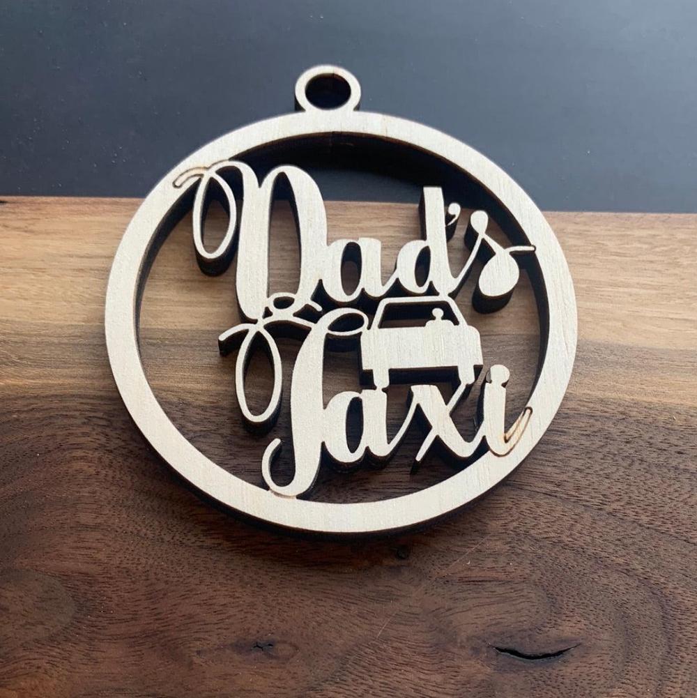 Dad’s taxi ornament - Northern Heart Designs