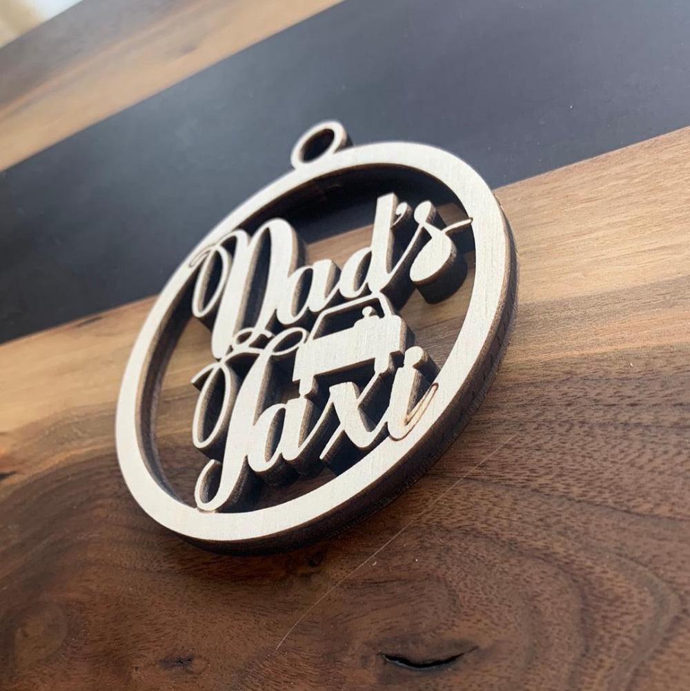 Dad’s taxi ornament - Northern Heart Designs