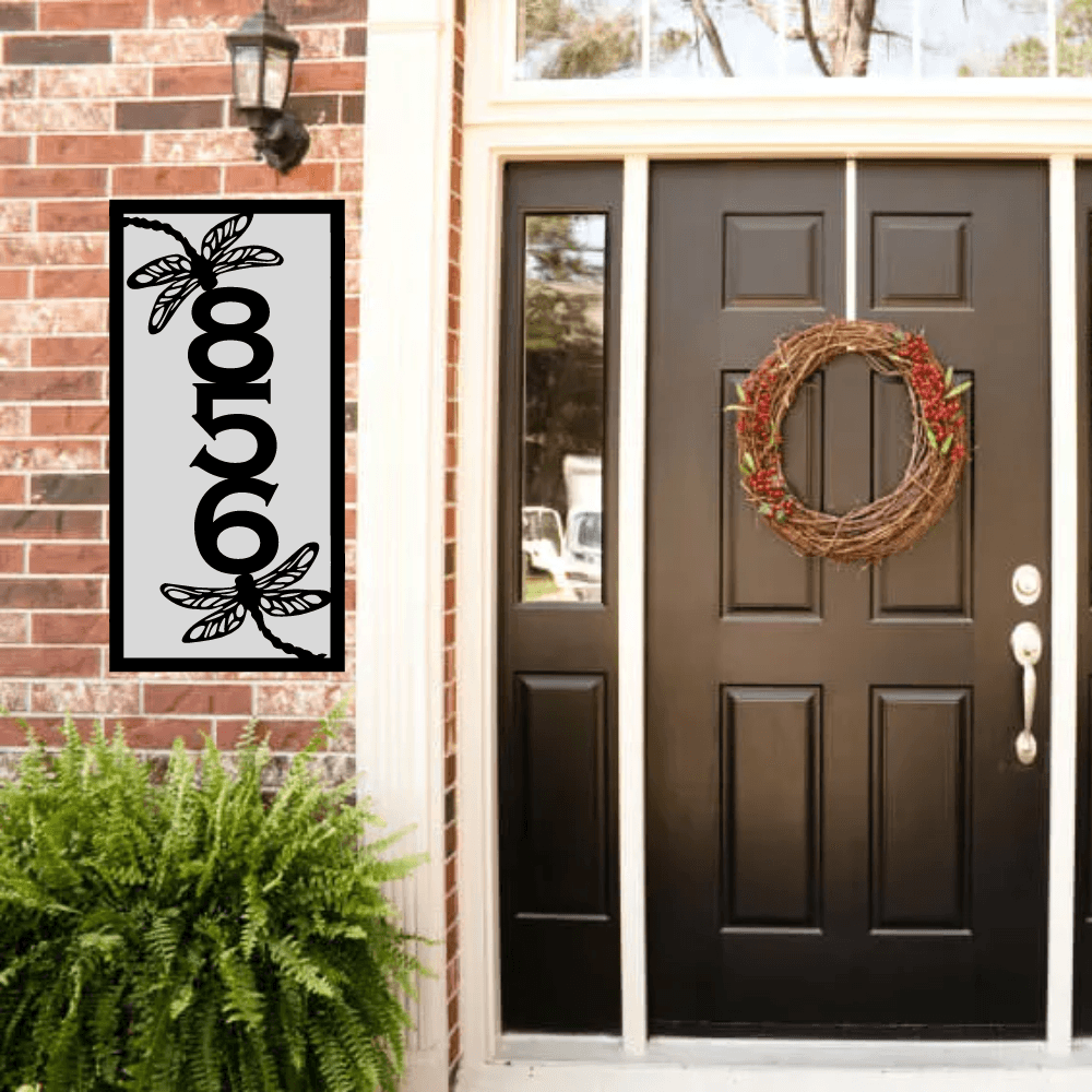 Dragonflies Address Sign - Northern Hart Designs