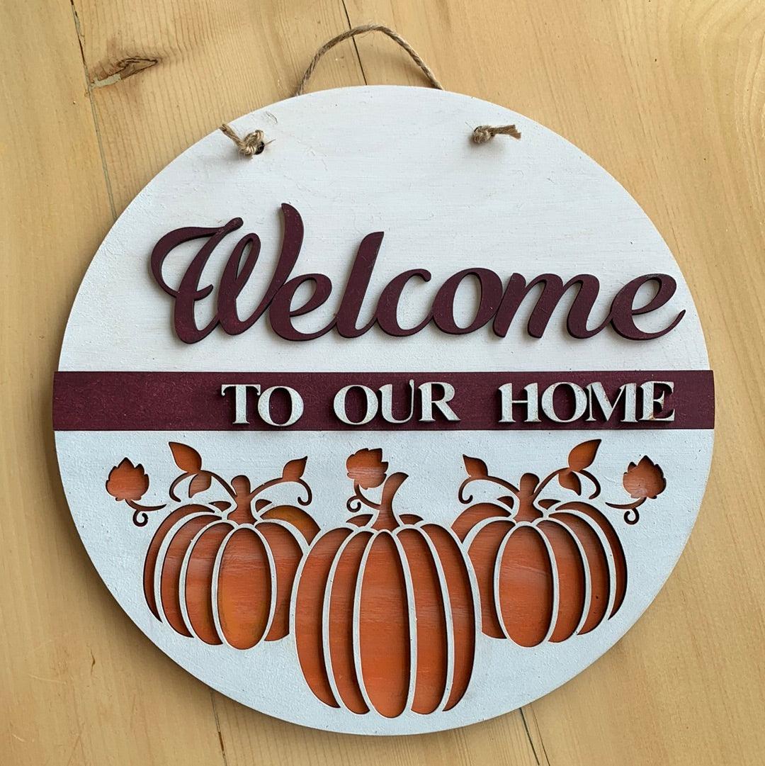 Fall welcome to our home decor - Northern Heart Designs