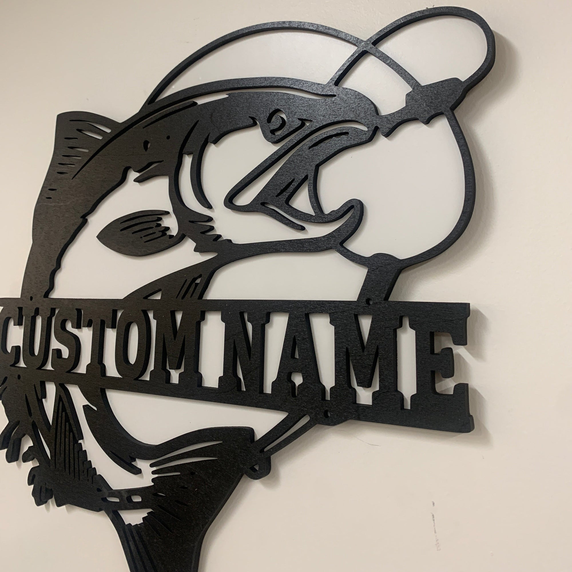 Fish Scene name sign