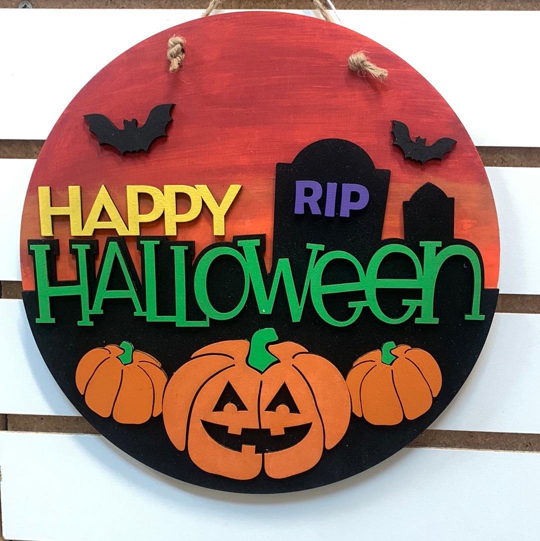 Happy Halloween RIP Sign - Northern Heart Designs