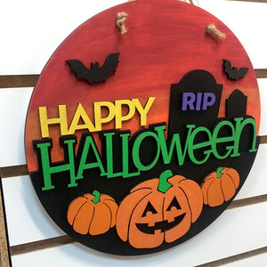 Happy Halloween RIP Sign - Northern Heart Designs