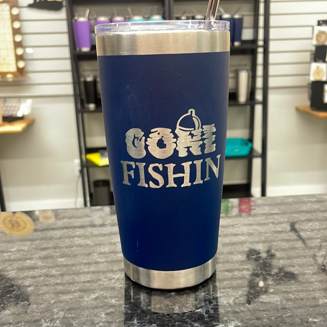 Gone Fishing Tumbler