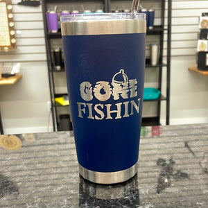 gone fishing tumbler