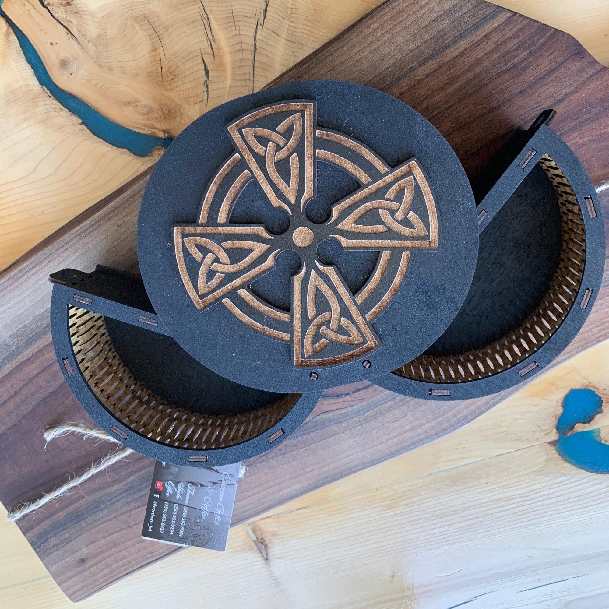 keepsake Box with Celtic cross - Northern Heart Designs
