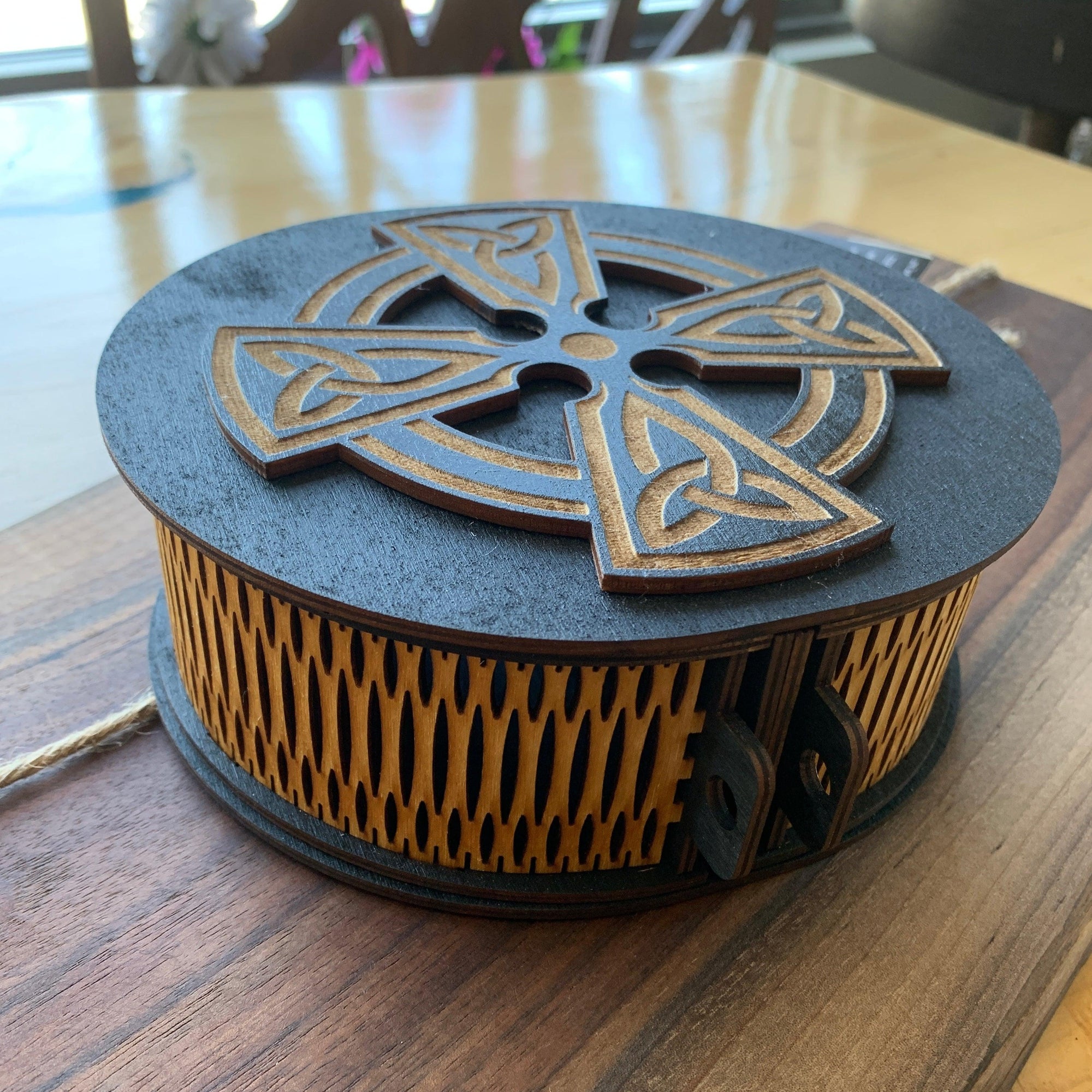 keepsake Box with Celtic cross - Northern Heart Designs