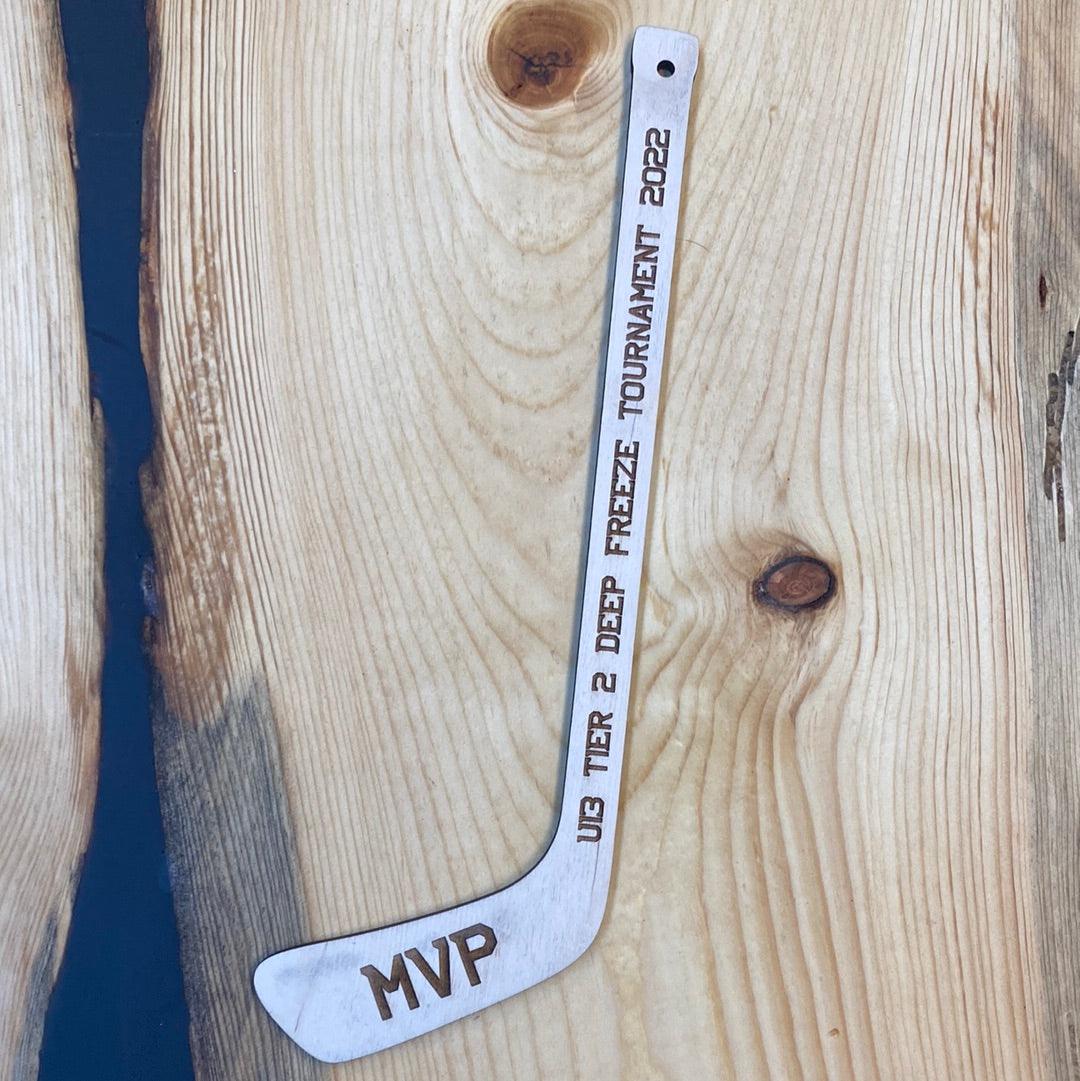 Mini Hockey Sticks with custom engraving - Northern Heart Designs