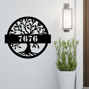 Tree Of Life Address Sign - Northern Hart Designs