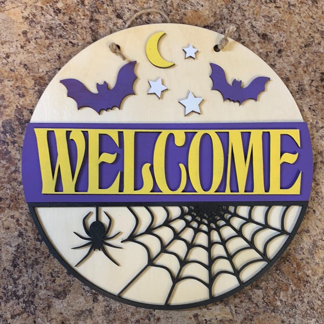 Welcome Halloween Sign - Northern Heart Designs