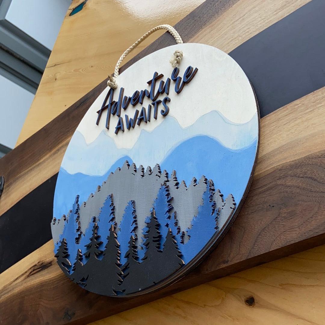 Adventure awaits wall decor - Northern Heart Designs